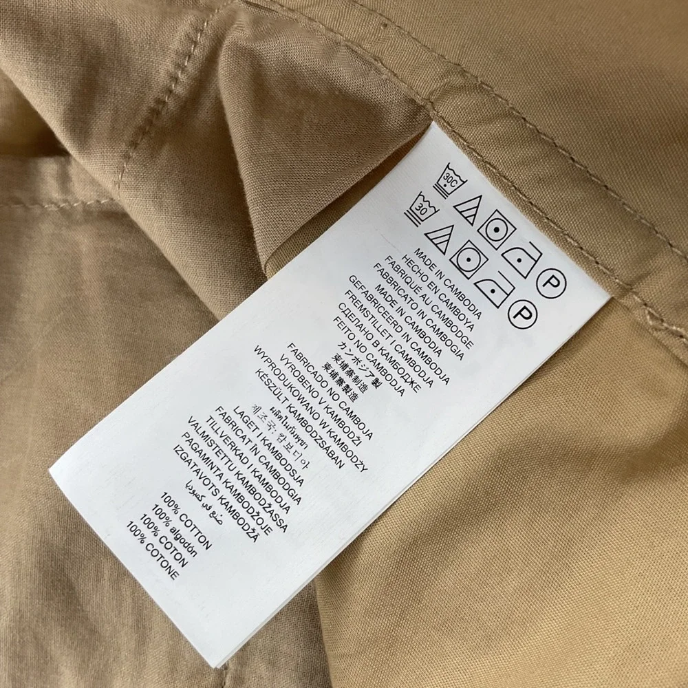 Michael Kors Womens Pleated Cotton Shorts Khaki Tan High Rise Size 4 NEW